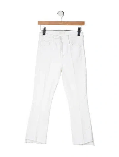 Pre-owned Mother Flared Pants In White