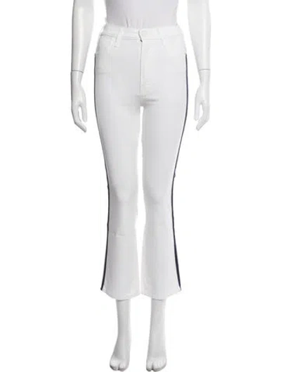 Pre-owned Mother Flared Pants In White