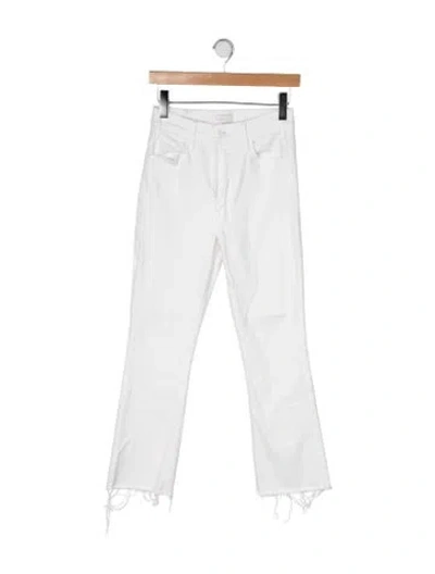 Pre-owned Mother Flared Pants In White