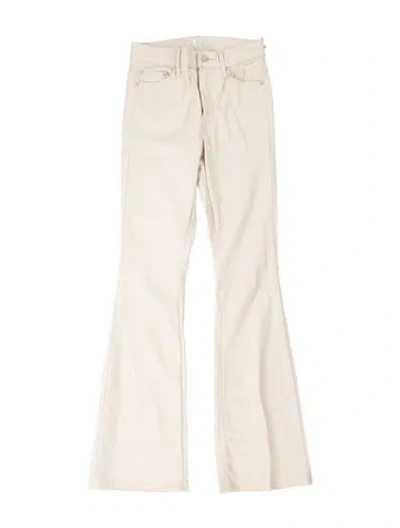 Pre-owned Mother Flared Pants In White