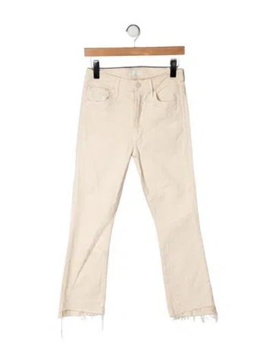 Pre-owned Mother Flared Pants In Yellow