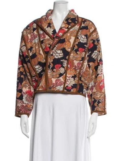 Pre-owned Mother Floral Print Jacket In Neutrals