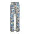 MOTHER FLORAL THE RAMBLER STRAIGHT JEANS