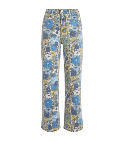 MOTHER FLORAL THE RAMBLER STRAIGHT JEANS
