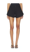 Mother Flutter Short In Black