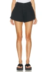 Mother Flutter Short In Black
