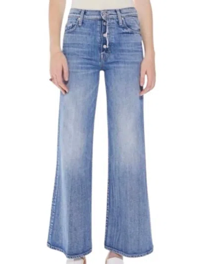 Mother Fly Cut Tomcat Roller Jeans In Crashing In Blue