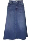 Shop Mother Frayed Hem Circle Midi Skirt For Women In Multicolor