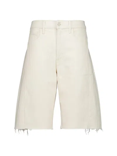 Mother The Half-pipe Bermuda Fray Act Natural Short In Neutral