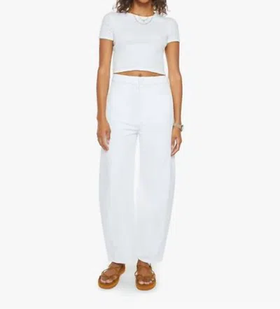 MOTHER FULL PIPE ANKLE JEANS IN PICKET FENCE