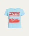 Mother Cotton Goodie Goodie T-shirt In  Racecar