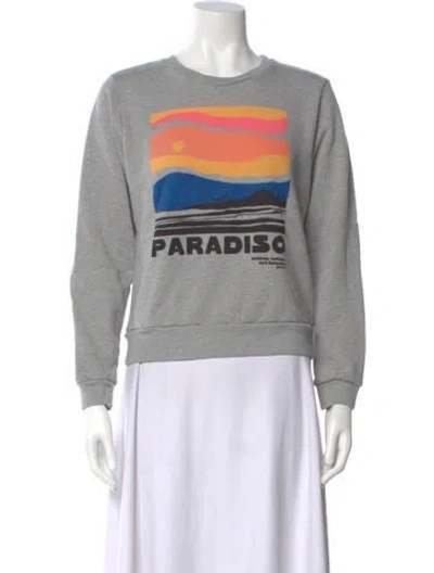 Pre-owned Mother Graphic Print Crew Neck Sweatshirt In Multi