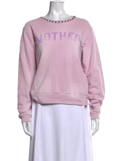 Pre-owned Mother Graphic Print Crew Neck Sweatshirt In Multi