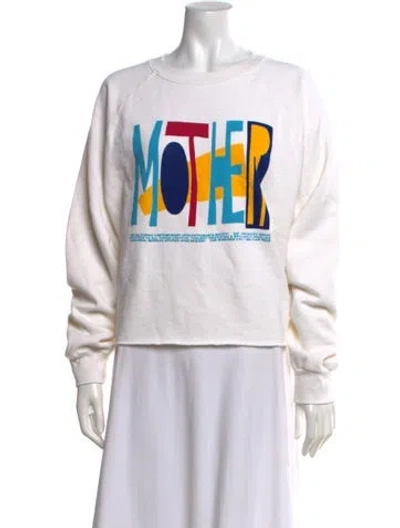 Pre-owned Mother Graphic Print Crew Neck Sweatshirt In Multi