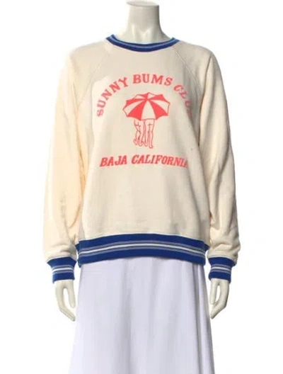 Pre-owned Mother Graphic Print Crew Neck Sweatshirt W/ Tags In Neutral