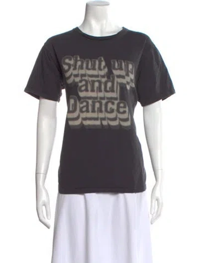 Pre-owned Mother Graphic Print Crew Neck T-shirt In Gray