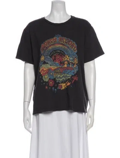 Pre-owned Mother Graphic Print Crew Neck T-shirt In Gray