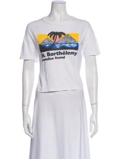 Pre-owned Mother Graphic Print Crew Neck T-shirt In Gray