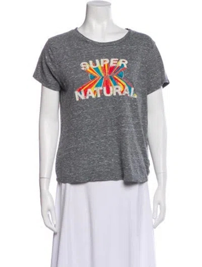 Pre-owned Mother Graphic Print Crew Neck T-shirt In Gray