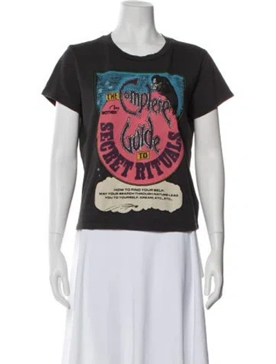 Pre-owned Mother Graphic Print Crew Neck T-shirt In Gray