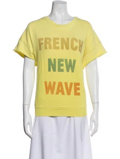 Pre-owned Mother Graphic Print Crew Neck T-shirt In Green