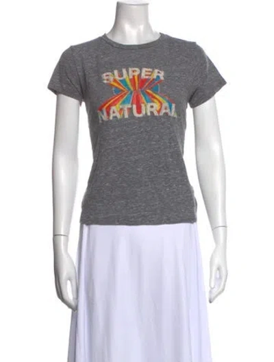 Pre-owned Mother Graphic Print Crew Neck T-shirt In Grey