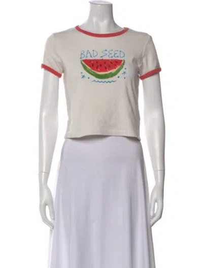 Pre-owned Mother Graphic Print Crew Neck T-shirt In Multi
