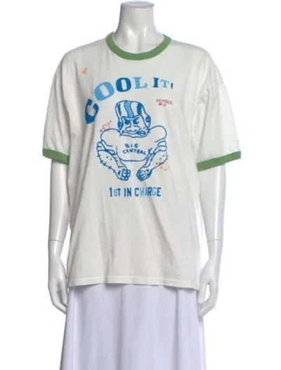 Pre-owned Mother Graphic Print Crew Neck T-shirt In Multi