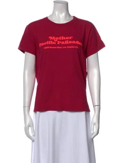 Pre-owned Mother Graphic Print Crew Neck T-shirt In Multicolor