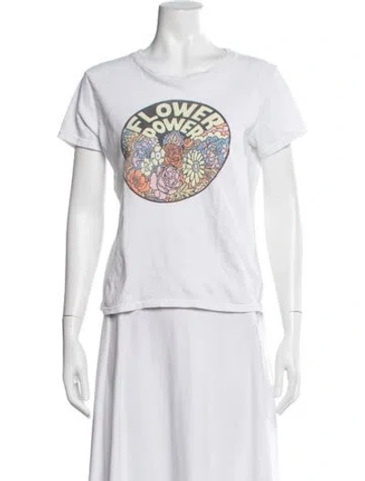 Pre-owned Mother Graphic Print Crew Neck T-shirt In Neutral