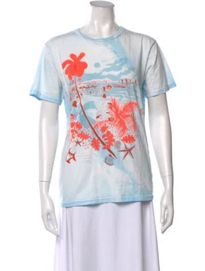 Pre-owned Mother Graphic Print Crew Neck T-shirt In White