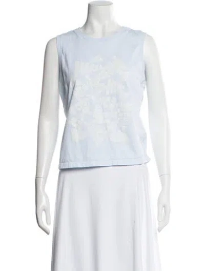 Pre-owned Mother Graphic Print Crew Neck T-shirt In White