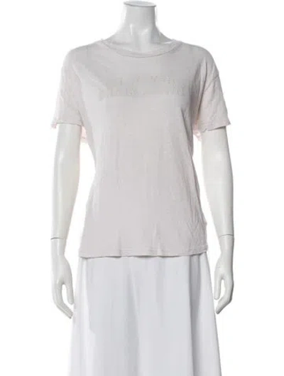 Pre-owned Mother Graphic Print Crew Neck T-shirt In White
