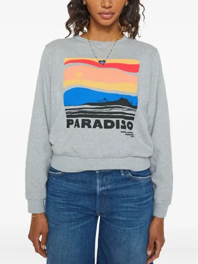 Mother Graphic-print Sweatshirt In Gray