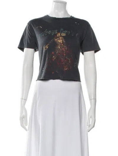 Pre-owned Mother Graphic Print V-neck T-shirt In Multi