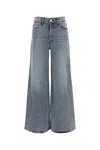 Mother Grey Stretch Denim The Ditcher Jeans In Multi