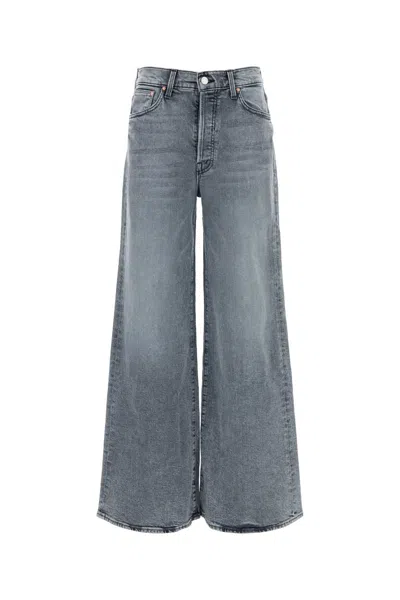 MOTHER GREY STRETCH DENIM THE DITCHER JEANS