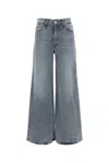 Mother Grey Stretch Denim The Ditcher Jeans In Multi