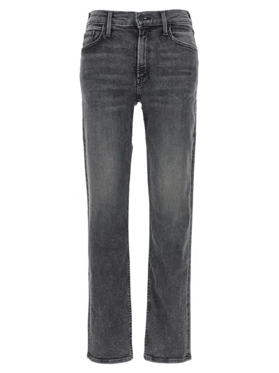 MOTHER GREY THE MID RISE RIDER SKIMP JEANS
