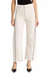 Mother Half Pipe Ankle Jean In Act Natural In White