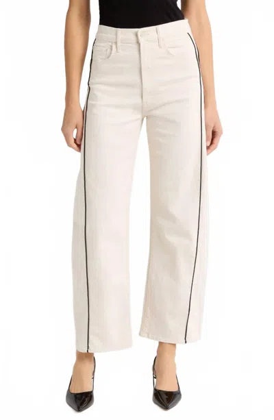 Mother Half Pipe Ankle Jean In Act Natural In White
