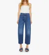 Mother The Ditcher Zip Flood Straight Leg Jeans In Multi