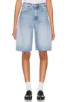 Mother Half-pipe Bermuda Fray Shorts In Sow Surreal In Multi