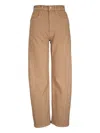 Mother Half-pipe Flood Jeans In Neutrals