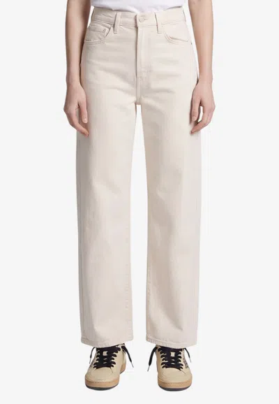 Mother Half-pipe Wide-leg Jeans In Neutral