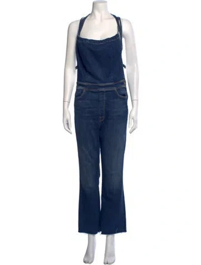Pre-owned Mother Halterneck Overalls In Blue