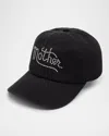 Mother Hats Off Logo Baseball Cap In Black