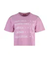 Mother The Grab Cotton Crew-neck T-shirt In Pink
