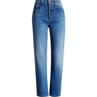 Mother He Tomcat High Waist Ankle Straight Leg Jeans In Piece By Piece