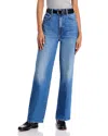 Mother Hi Waisted Tunnel Vision Jeans In Field Trip In Blue
